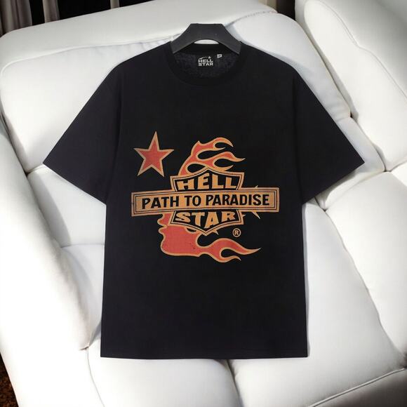 hellstar round neck short sleeve t-shirt Size: M - Picture 1 of 6
